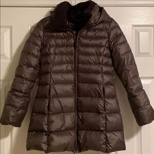 Marc New York Dark Grey Hooded Puffer Jacket - Size M